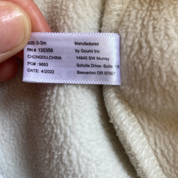 Goumi Cozy Cream Baby One Piece - Picture 8 of 8